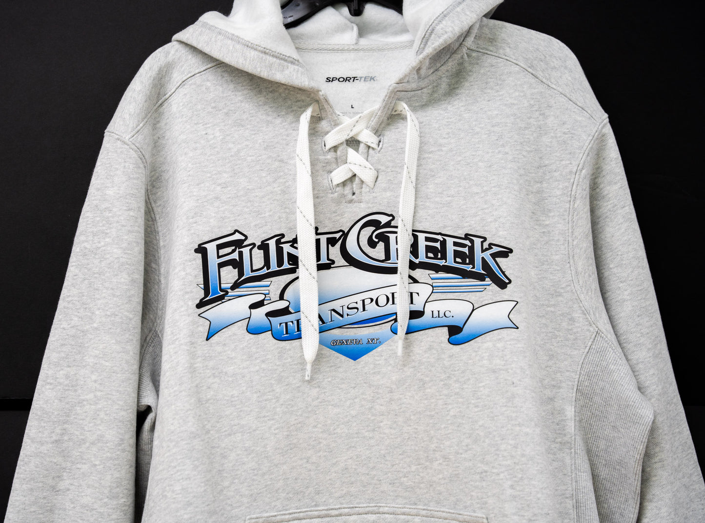 Sport-Tek Lace Up Pullover Hooded Sweatshirt - Flint Creek