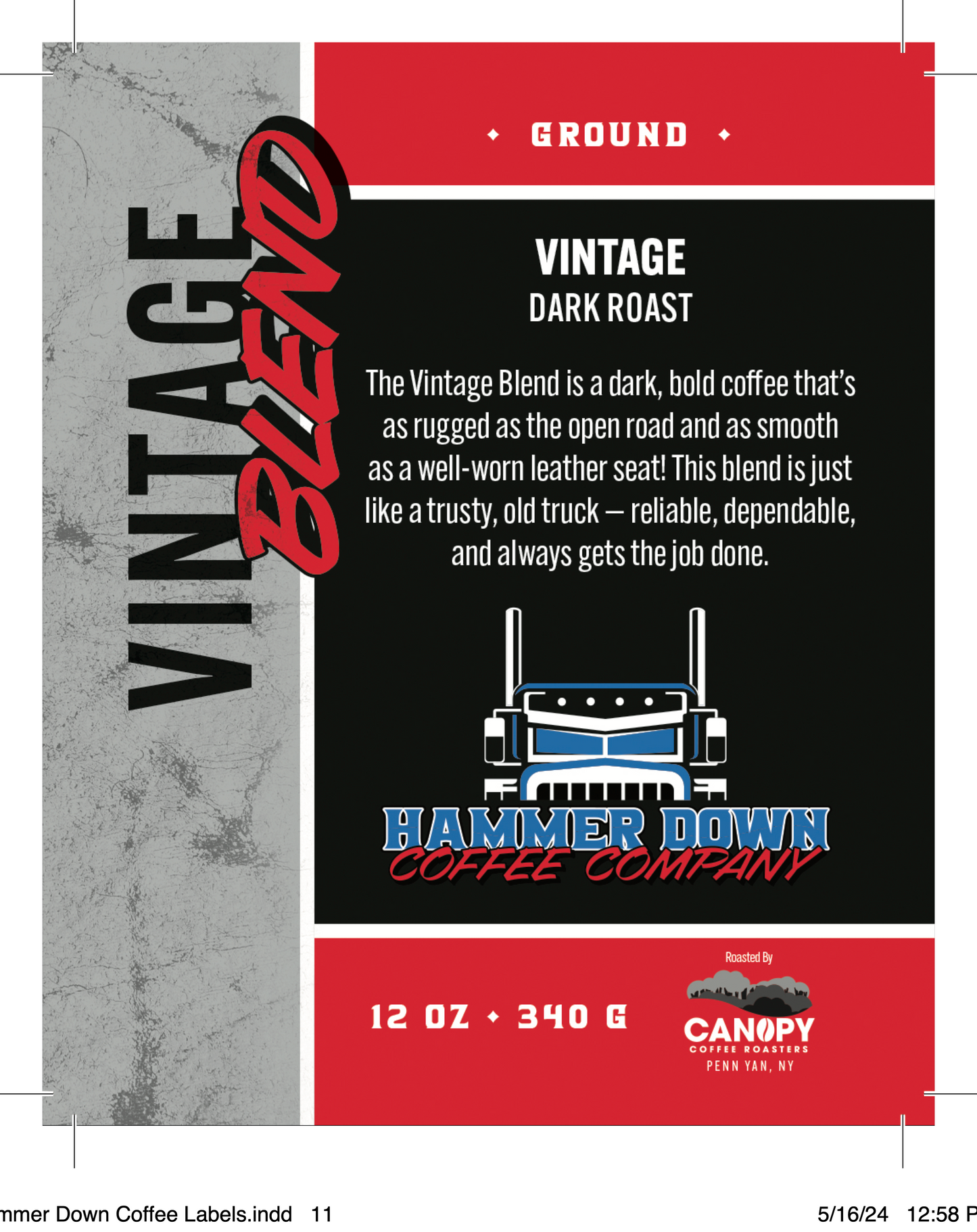 Hammer Down Coffee - Vintage Blend